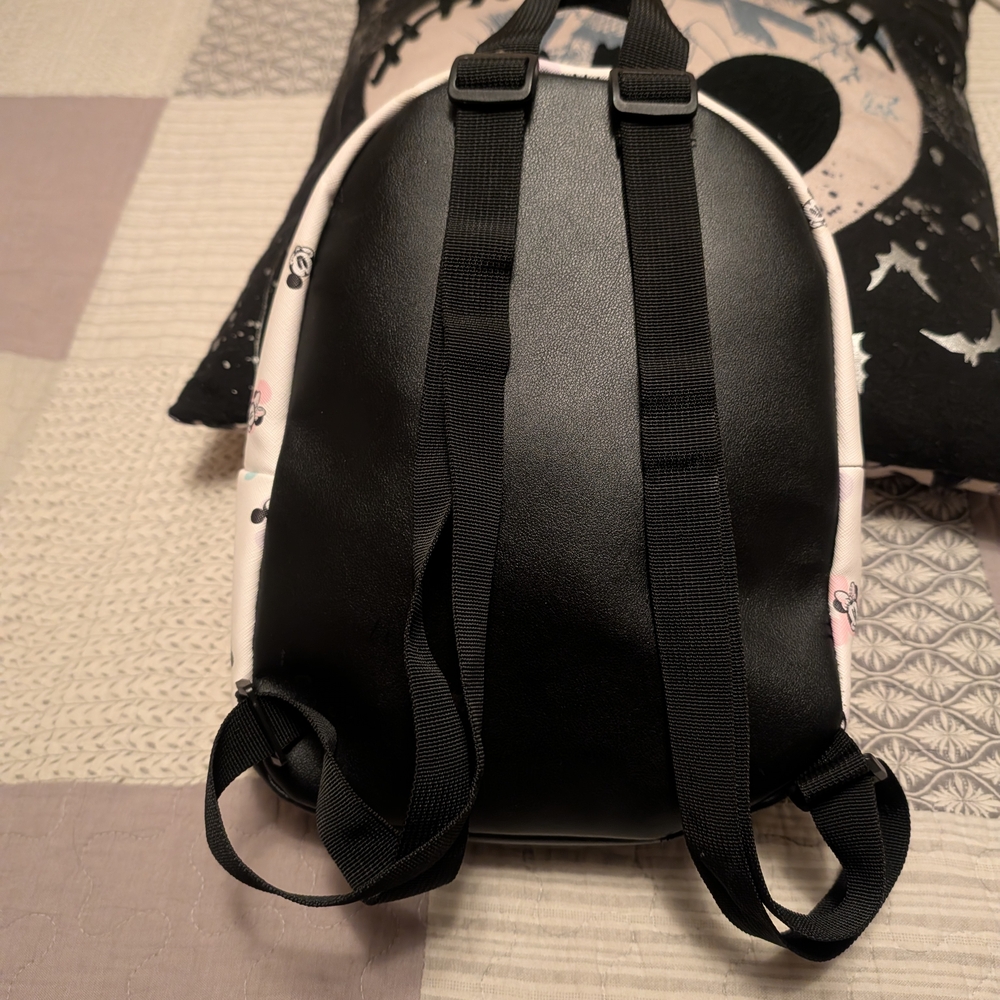 Mickey Mouse Patterned Backpack - Black And White - image 3